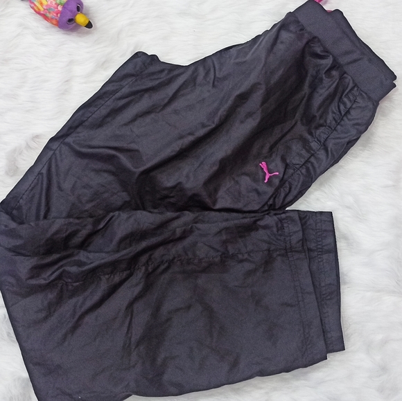 Puma Black Rain/Wind Track Pants - Picture 5 of 7